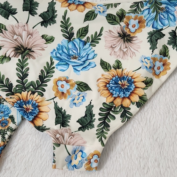 New!Agua Bendita Perla Aine Floral  Bikini Bottom - Picture 8 of 11